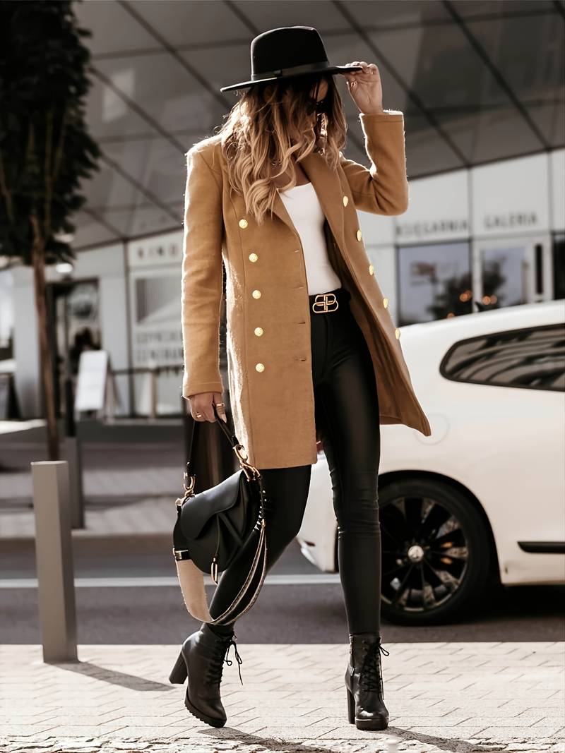 Fina Wool Coat | Double Breasted, Insulated
