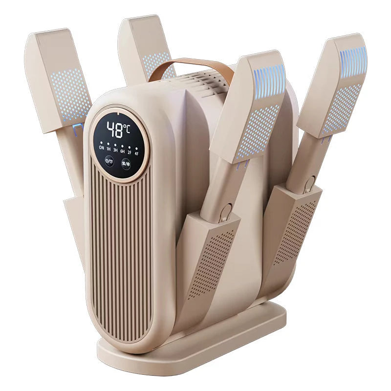 Sèche-chaussures électrique pliable avec minuterie – Chauffe-chaussures domestique intelligent et chauffage portatif