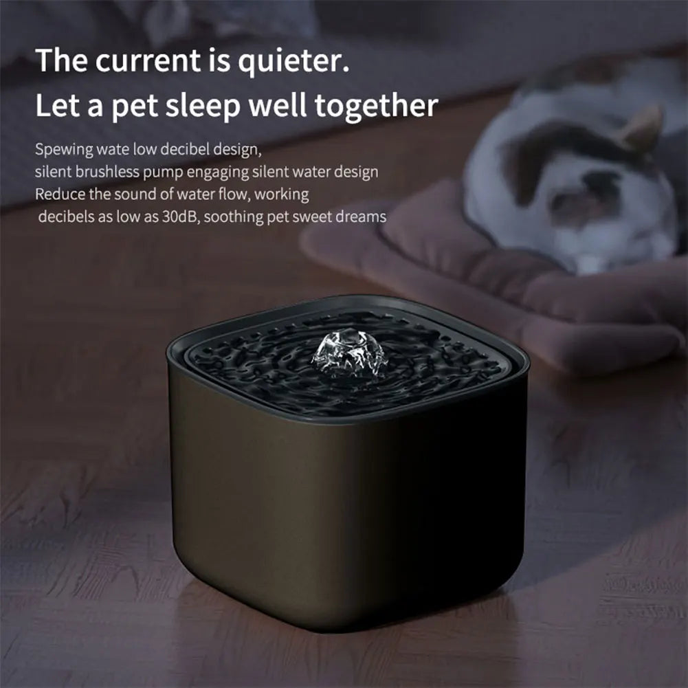 Fontaine à eau pour animaux 3L - Distributeur silencieux et facile à nettoyer