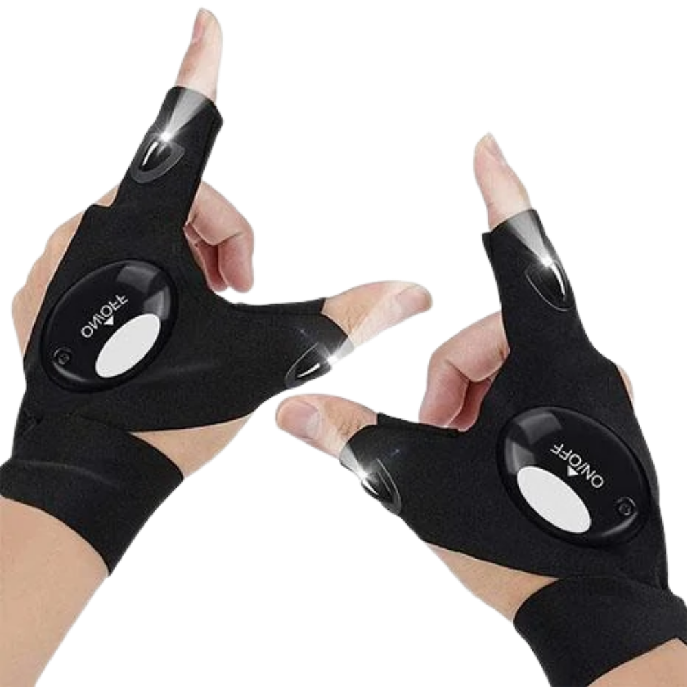 Waterproof LED Gloves with Lighting – Comfortable for Camping and Repairs