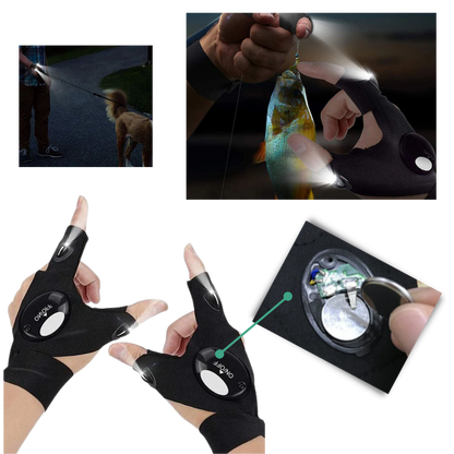 Waterproof LED Gloves with Lighting – Comfortable for Camping and Repairs