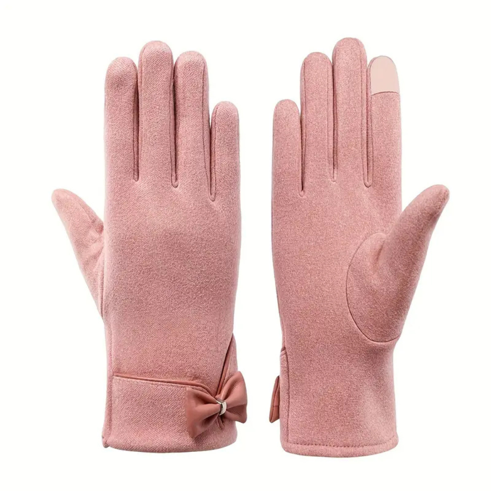 Gants d'hiver pour femmes avec écran tactile – Design ajusté en daim 1