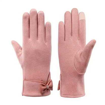 Gants d'hiver pour femmes avec écran tactile – Design ajusté en daim 1