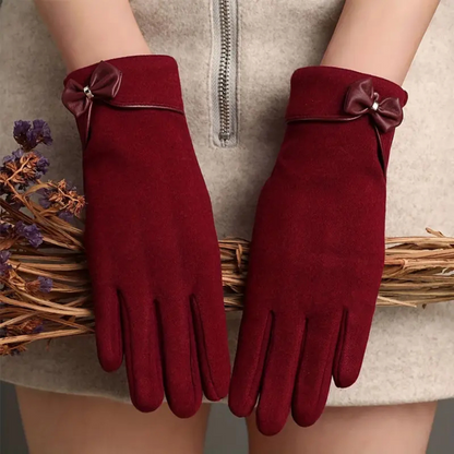Gants d'hiver pour femmes avec écran tactile – Design ajusté en daim 5