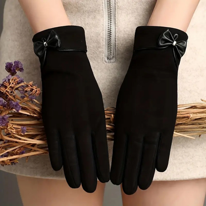 Gants d'hiver pour femmes avec écran tactile – Design ajusté en daim 7