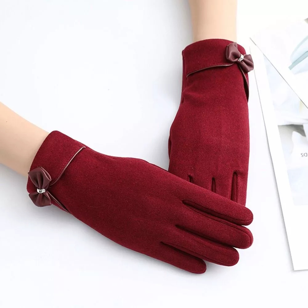 Gants d'hiver pour femmes avec écran tactile – Design ajusté en daim 8