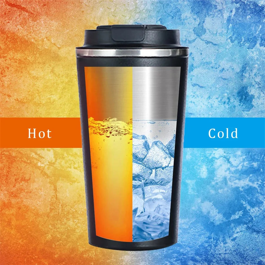 Stainless Steel Insulated Tumbler with Temperature Display – Waterproof Travel Mug 380ml 510ml