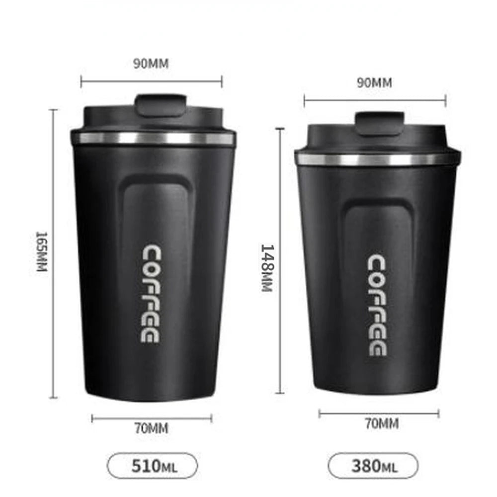 Stainless Steel Insulated Tumbler with Temperature Display – Waterproof Travel Mug 380ml 510ml