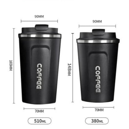 Stainless Steel Insulated Tumbler with Temperature Display – Waterproof Travel Mug 380ml 510ml