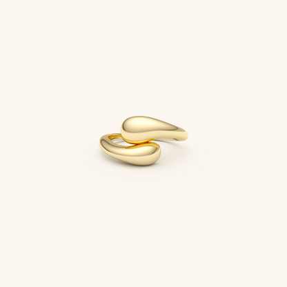 Bague pour femme en or 18 carats réglable taille unique hypoallergénique