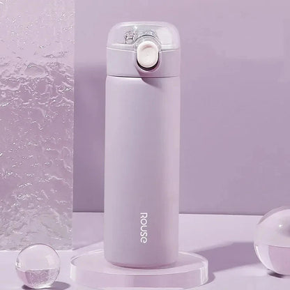 Bouteille Isotherme en Acier Inoxydable 380 ml avec Paille pour Filles