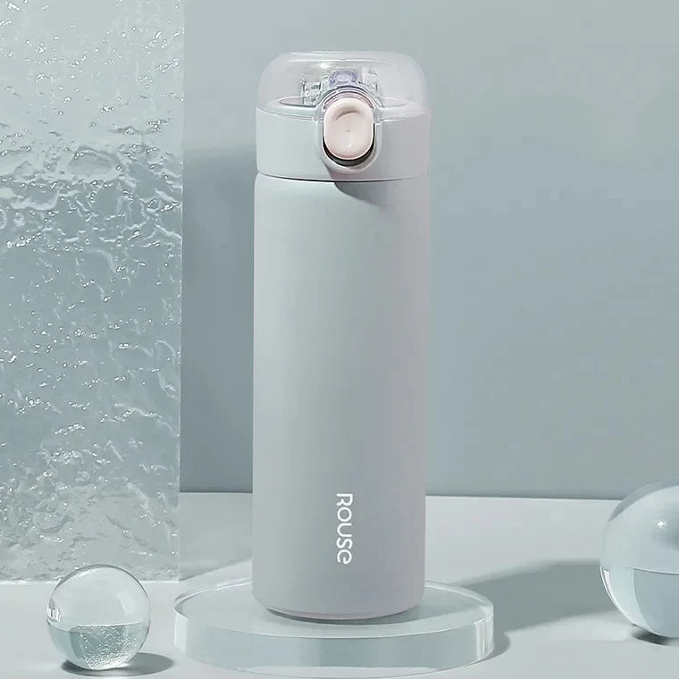 Bouteille Isotherme en Acier Inoxydable 380 ml avec Paille pour Filles
