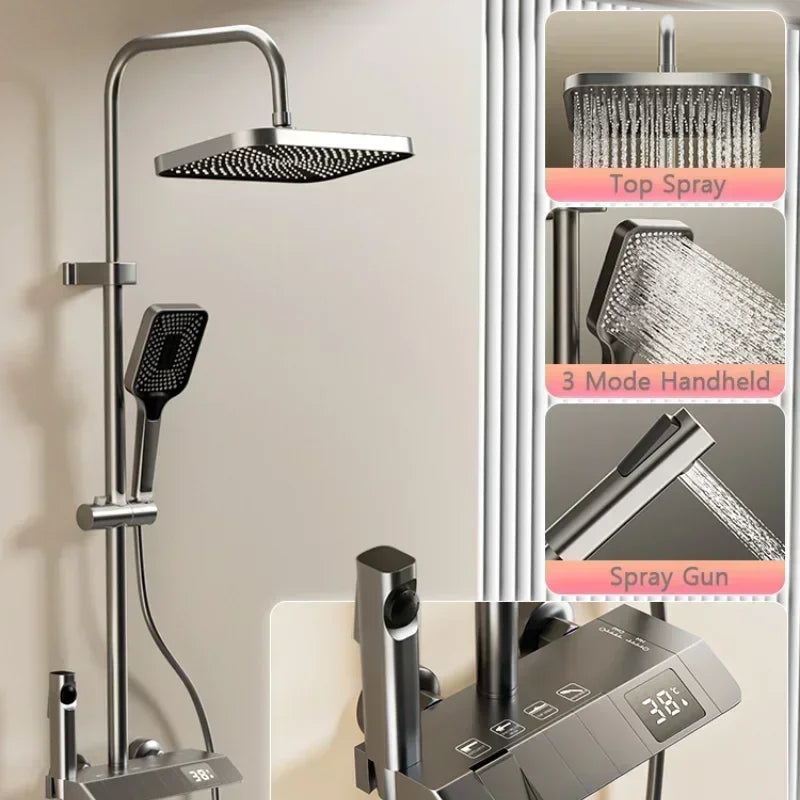 Gryphon Shower Set | Anti-Rust, Wall-Mounted