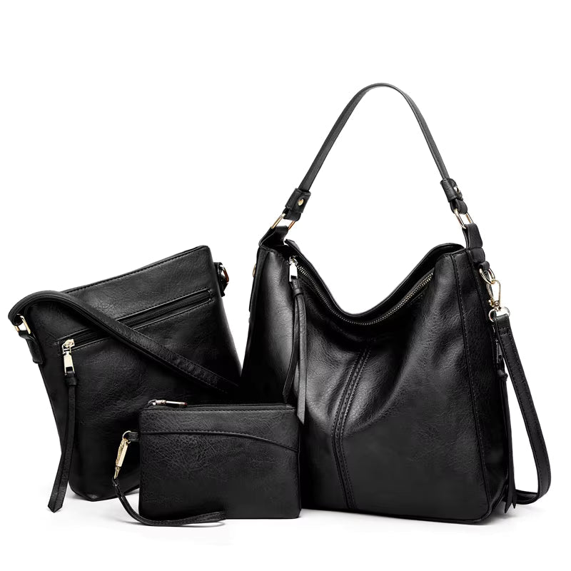 2 in 1 PU Leather Handbag for Women – Elegant and Practical, Dimensions 35x28x13 cm, Ideal for Daily Use and Outings