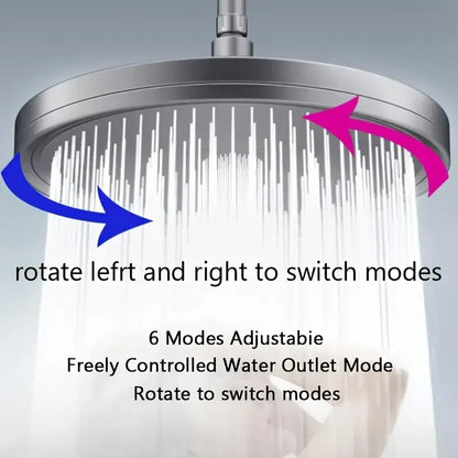 Haven Rain Shower Head | 6 Adjustable Modes, High-Pressure