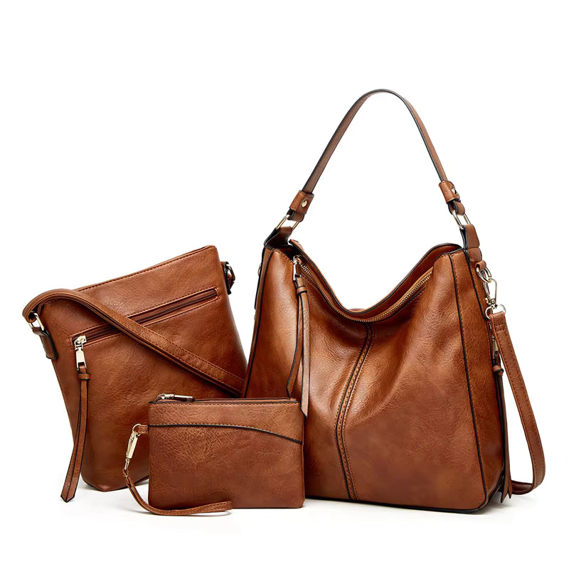 2 in 1 PU Leather Handbag for Women – Elegant and Practical, Dimensions 35x28x13 cm, Ideal for Daily Use and Outings