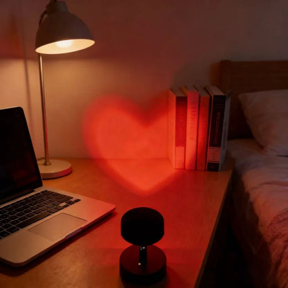 Hera LED Projector | USB Powered, Heart-Shaped Light Decor