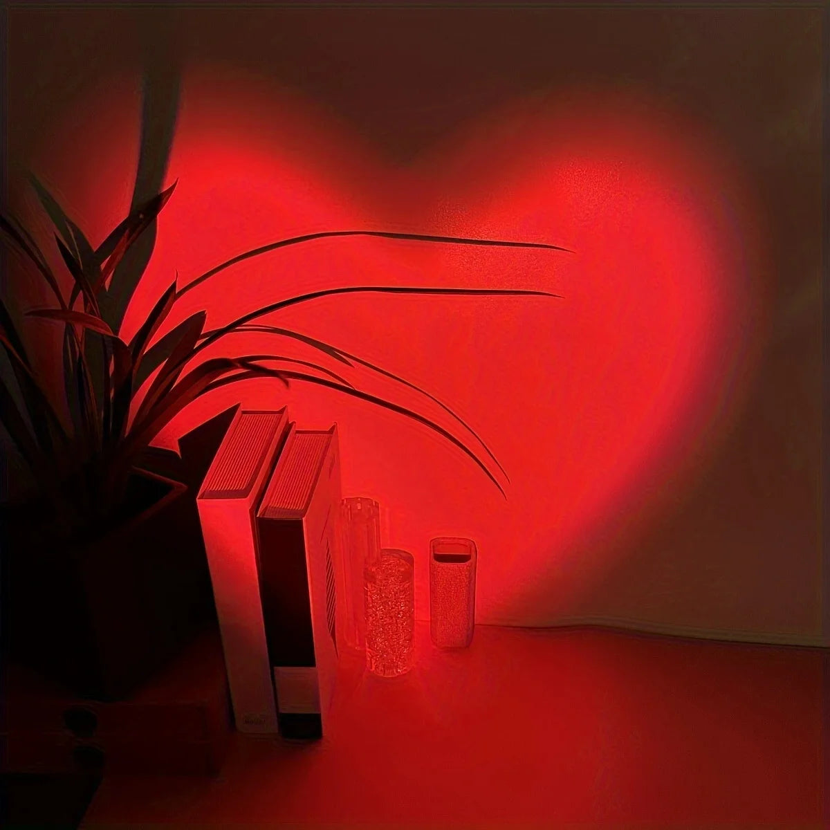 Hera LED Projector | USB Powered, Heart-Shaped Light Decor