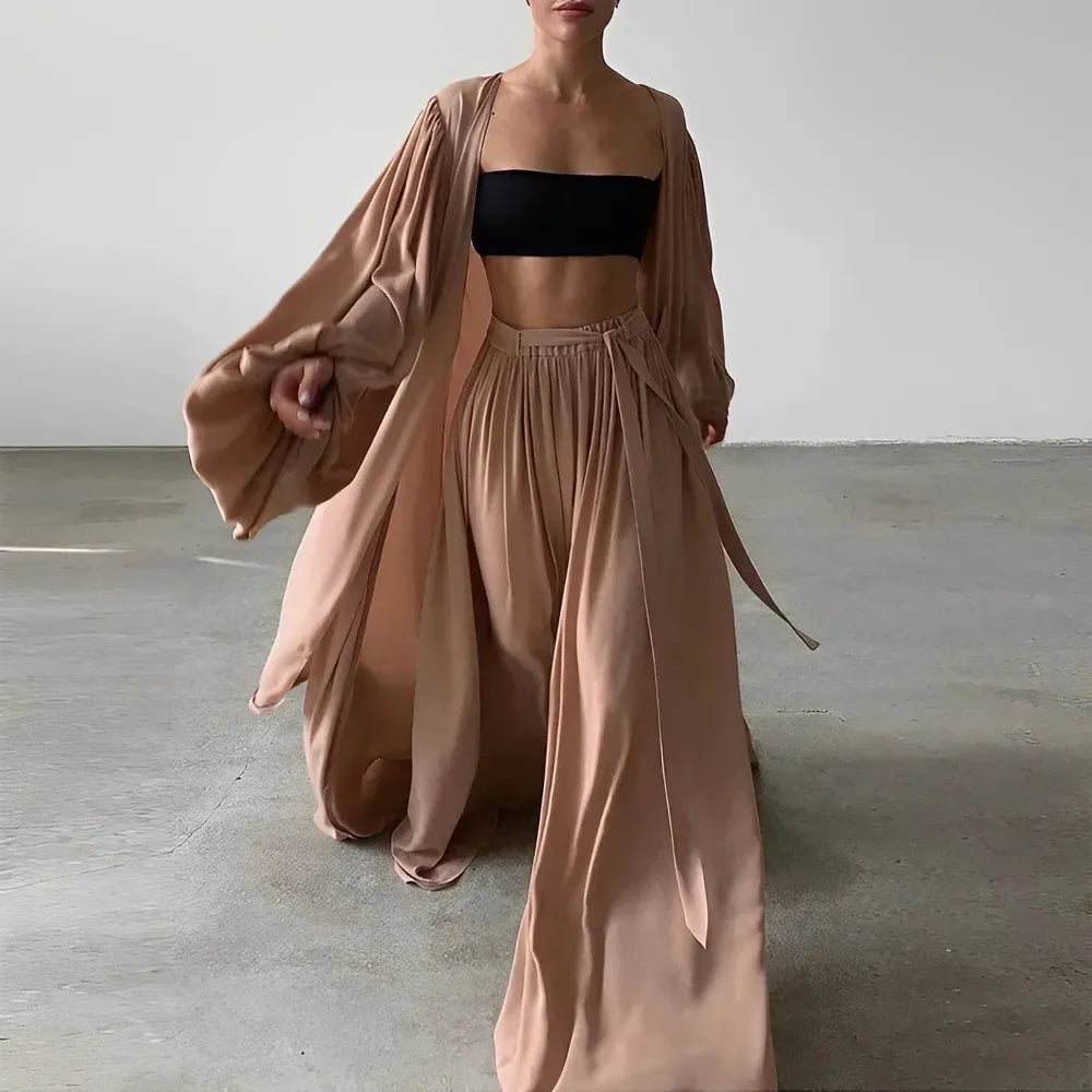 Ensemble élégant pour femme 3 pièces en tissu de haute qualité – Polyvalent et confortable pour toutes les occasions