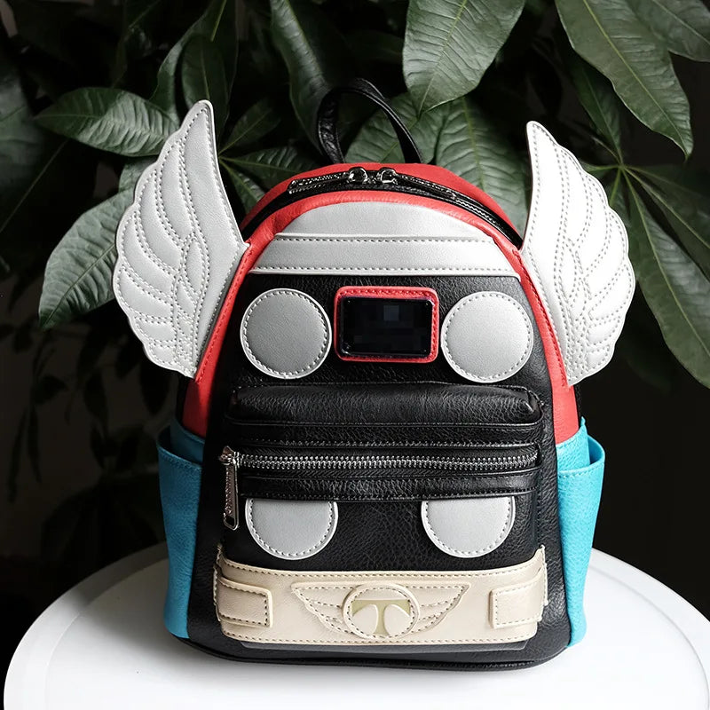 Sac à dos de grande capacité pour dessins animés d'anime – Design Marvel Avengers Deadpool et Capitaine Amérique