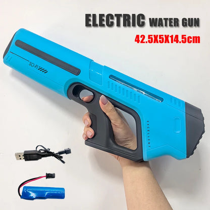 Pistolet à eau électrique haute pression pour enfants – Parfait pour les jeux d'été à la piscine