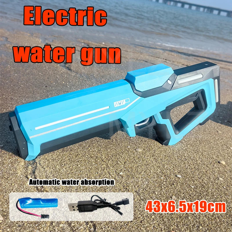 Pistolet à eau électrique haute pression pour enfants – Parfait pour les jeux d'été à la piscine