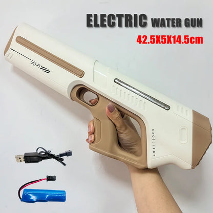 Pistolet à eau électrique haute pression pour enfants – Parfait pour les jeux d'été à la piscine