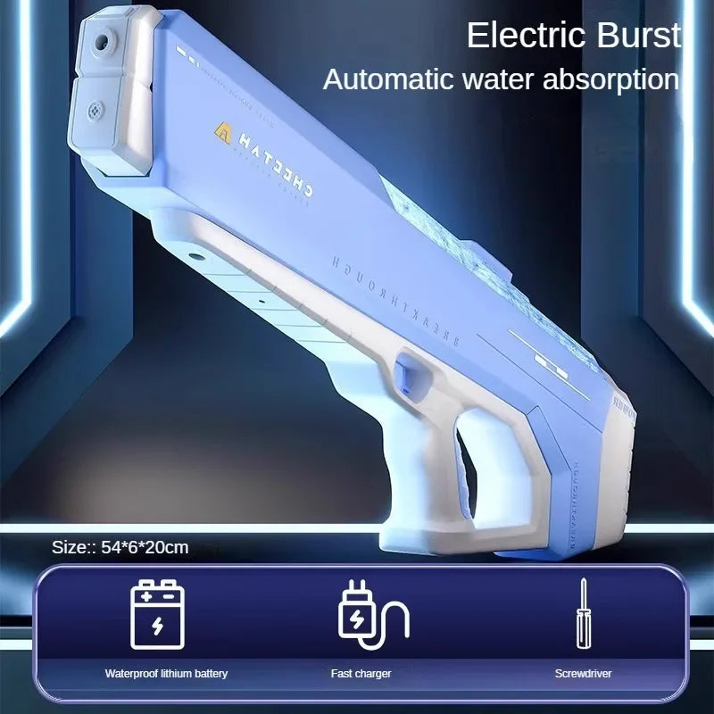 Pistolet à eau électrique haute pression pour enfants – Parfait pour les jeux d'été à la piscine