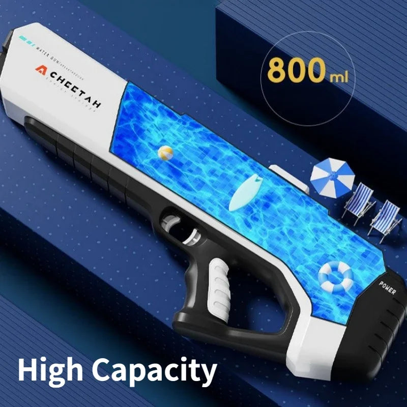 Pistolet à eau électrique haute pression pour enfants – Parfait pour les jeux d'été à la piscine