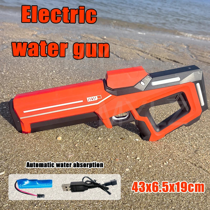 Pistolet à eau électrique haute pression pour enfants – Parfait pour les jeux d'été à la piscine