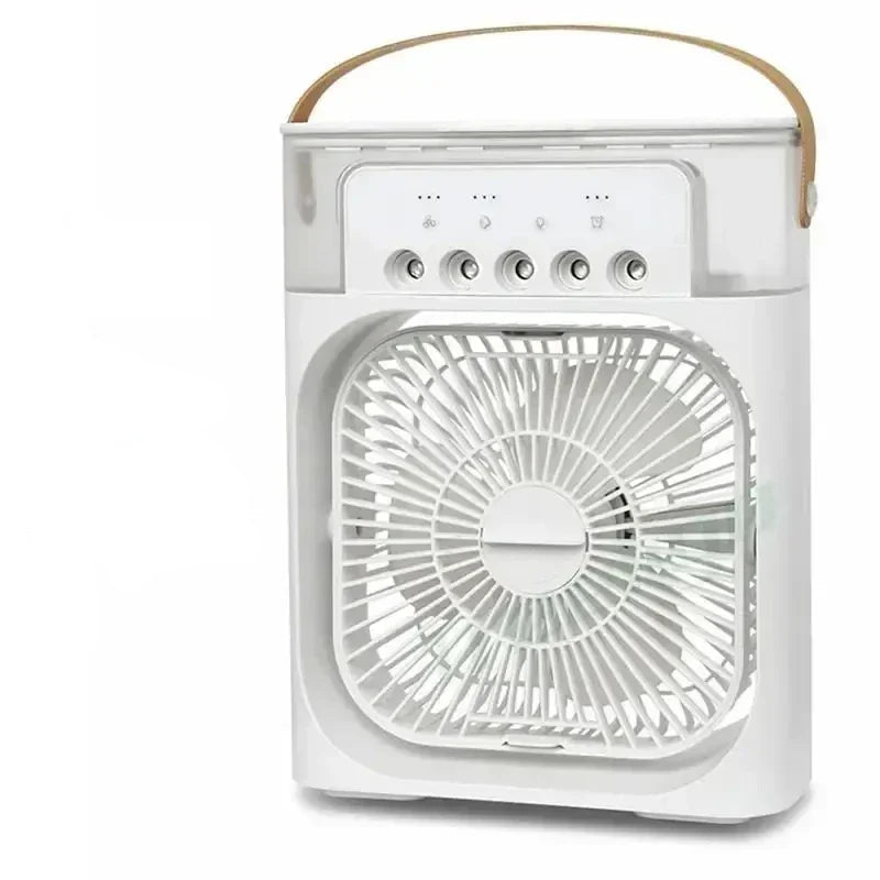 Humidificateur d'air mini USB 3 en 1 avec ventilateur rafraîchissant et veilleuse