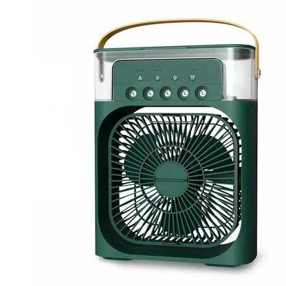Humidificateur d'air mini USB 3 en 1 avec ventilateur rafraîchissant et veilleuse