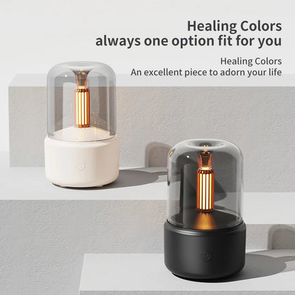 Humidificateur de bureau USB avec fonction d'aromathérapie et éclairage d'ambiance