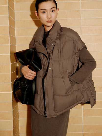 Indra Down Vest | Cropped, Insulated