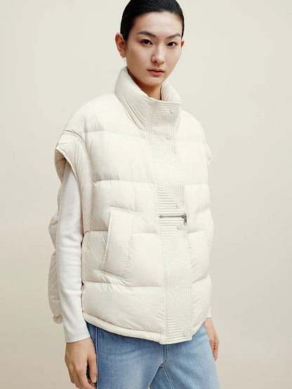Indra Down Vest | Cropped, Insulated