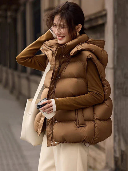 Ivy Puff Vest | Hooded, Down Insulated