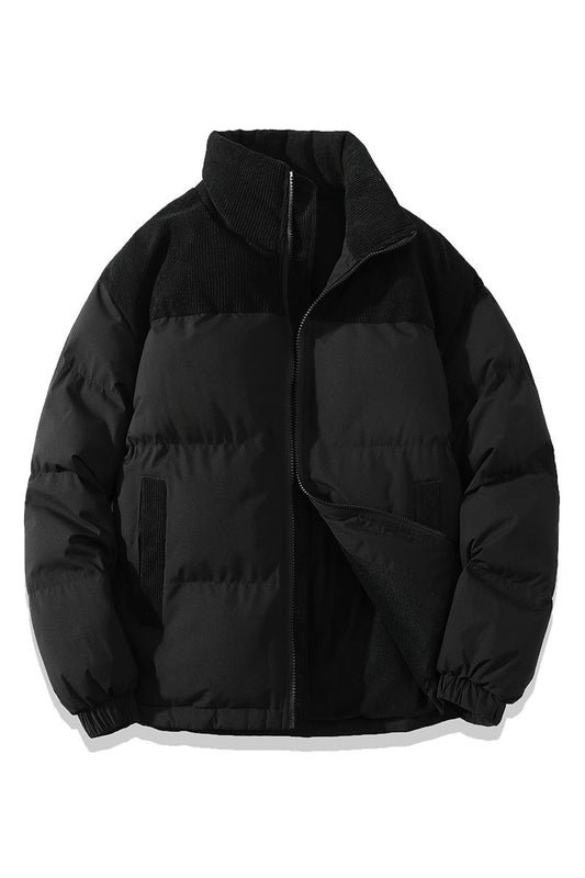 Ivy Puffer Coat | Insulated Cotton, Stand Collar