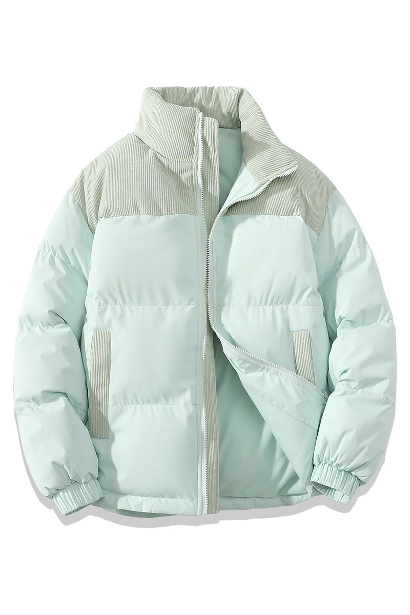 Ivy Puffer Coat | Insulated Cotton, Stand Collar