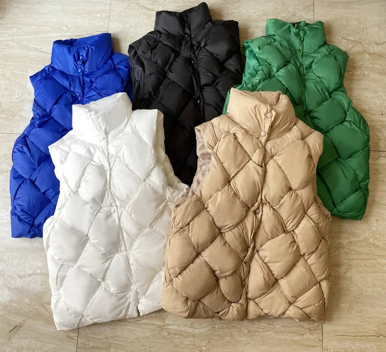 Ivy Puffer Vest | Oversized, Quilted Design
