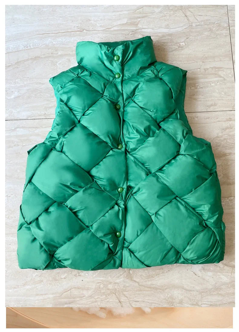 Ivy Puffer Vest | Oversized, Quilted Design