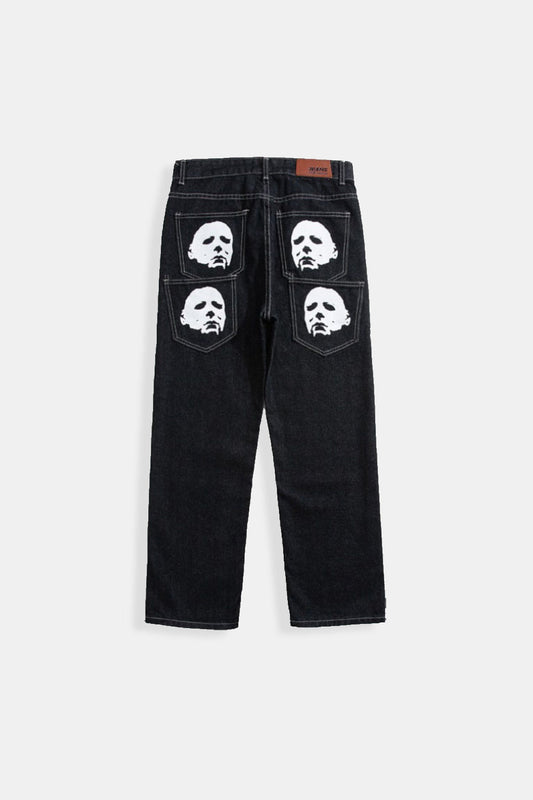 Women's High Waist Baggy Jeans in Denim – Relaxed Fit Y2K, Available in Light Blue, Dark Blue, and Black