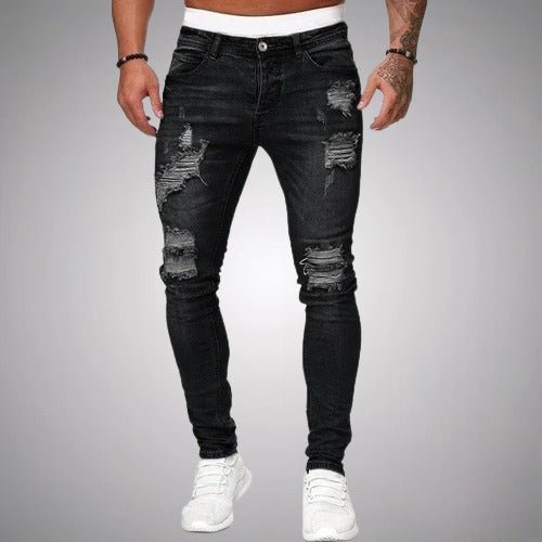 Men's Slim Ripped Jeans in Cotton – Trendy Style and Comfort, Slim-Fit Cut, Available from S to 3XL