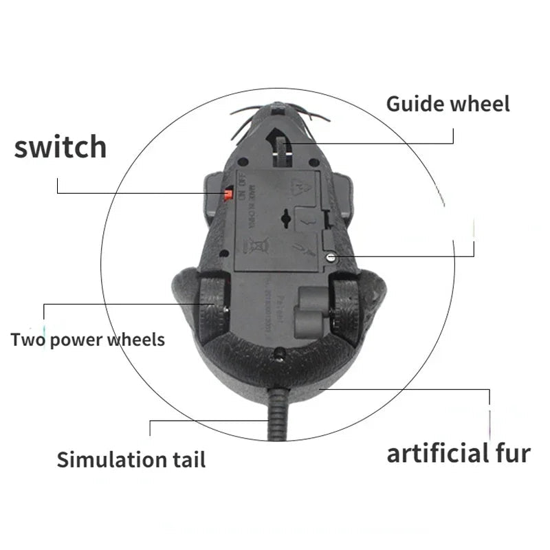 Interactive Toy for Cat with Remote-Controlled Mouse – Stimulates Exercise and Hunting Instinct, Durable and Easy to Use