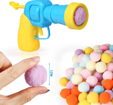 Interactive Toy for Cats with Automatic Launching and Soft Balls