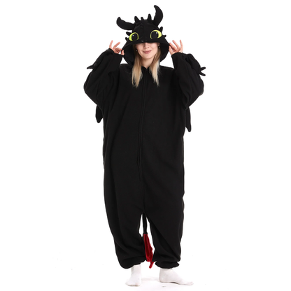 Pyjama Kigurumi Dragon Sans-Dents pour Enfants et Adultes – Costume Confortable et Amusant