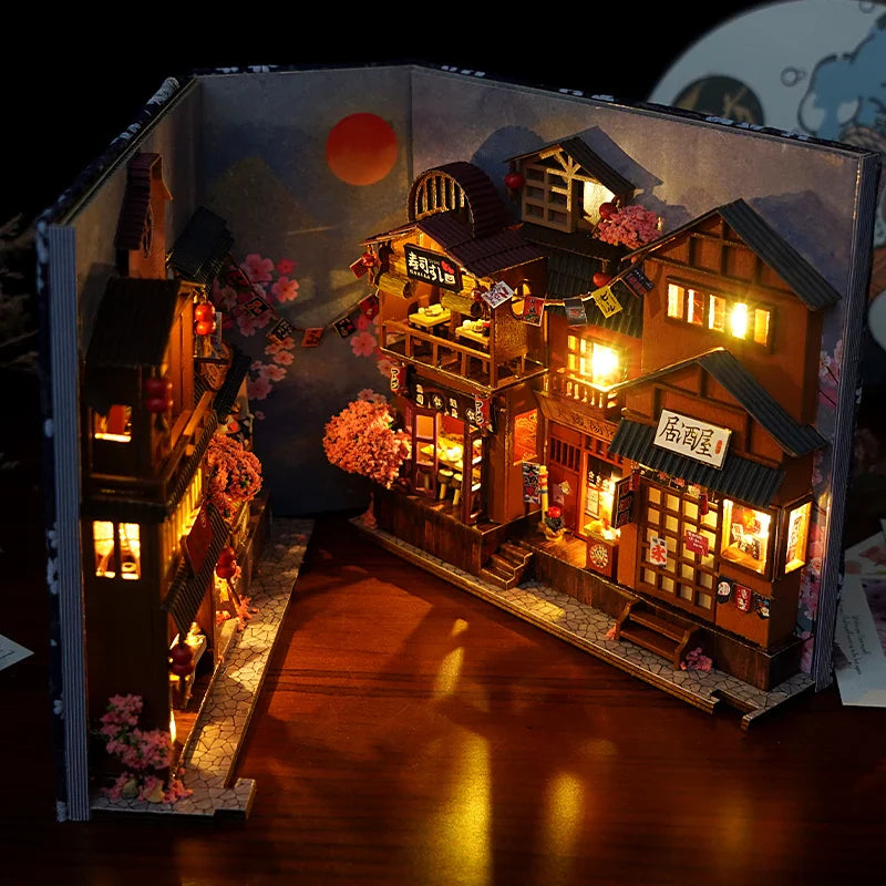 Kit de Coin Lecture à Faire Soi-Même – Décoration Miniature pour Adolescents et Adultes, Bois et Tissu, Assemblage Créatif avec Accessoires Inclus