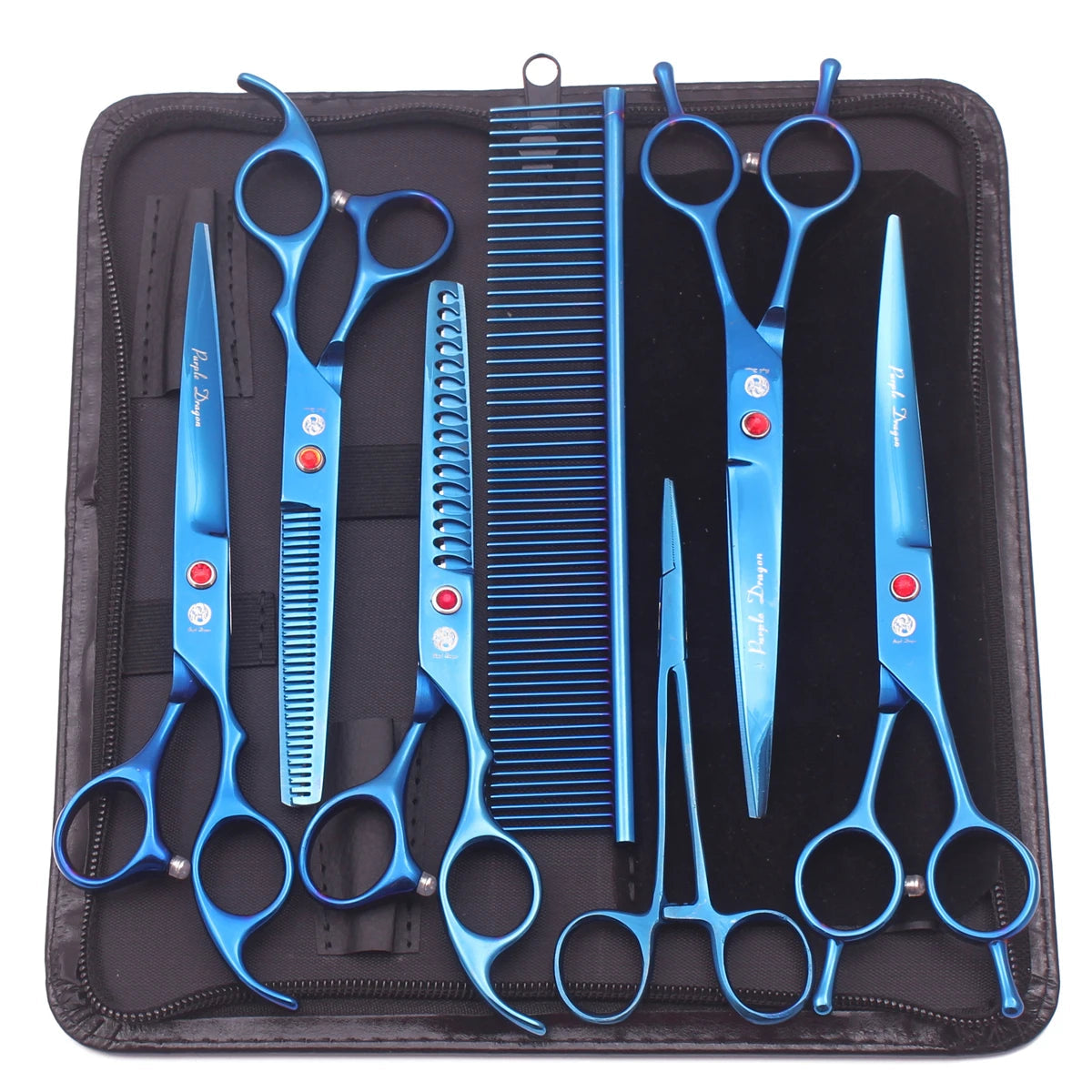Professional Stainless Steel Pet Grooming Scissors Kit - 6.5 and 7