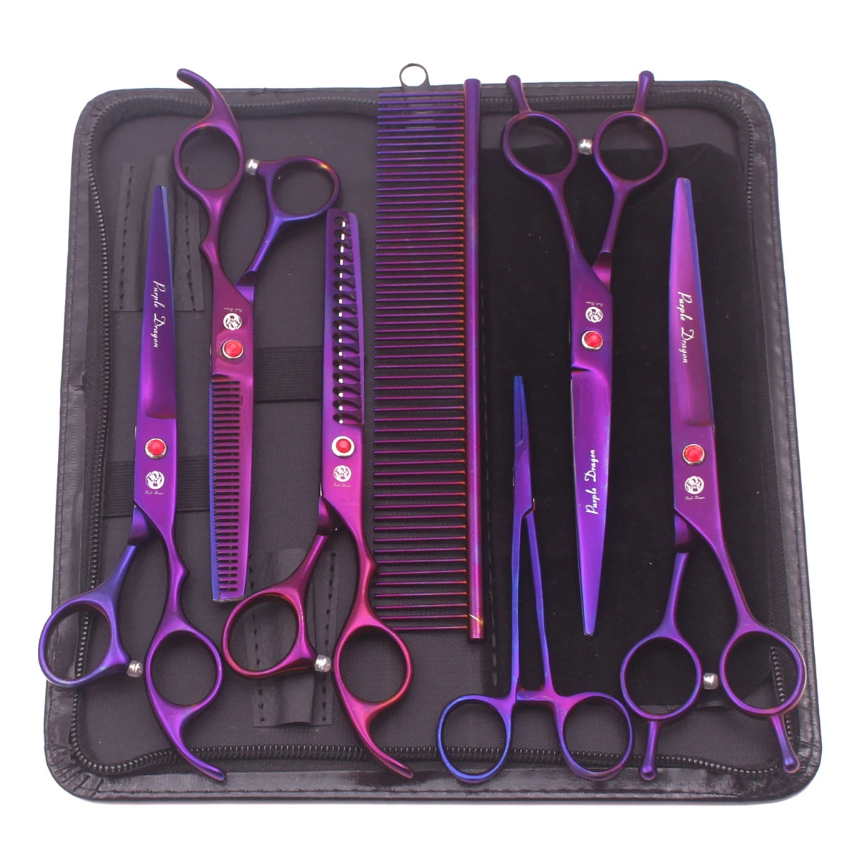 Professional Stainless Steel Pet Grooming Scissors Kit - 6.5 and 7