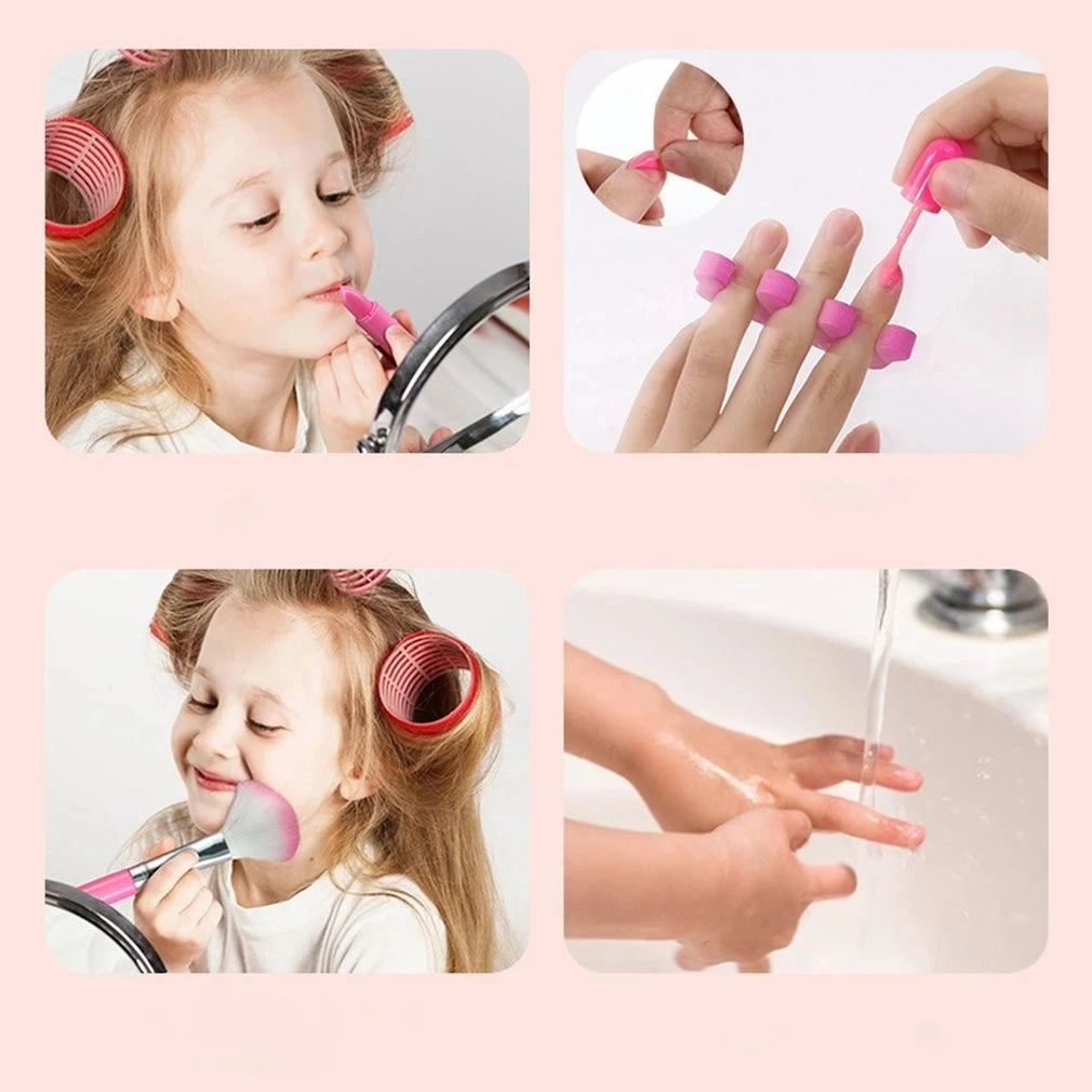 Children's Makeup Kit – Safe Cosmetic Set with Eyeshadow, Lipstick, and Portable Case