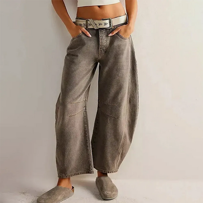 Jean confortable pour femme bleu taille M mélange de coton et d'élasthanne